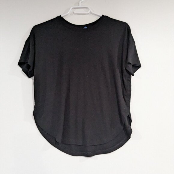 *3/$10* Old Navy Ultralite Go Dry Ribbed Tee Black Size Large Size 12 - Picture 1 of 4